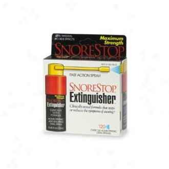 Snorestop Extinquisher, Homeopathic Anti-snoring Oral Foam