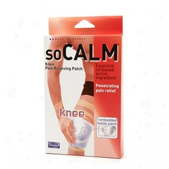 Socalm Pain Relieving Patch, Knee, Size 2: 14.1 - 17 Inch