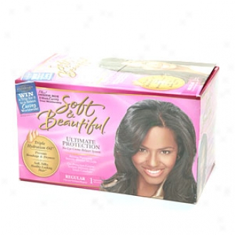Soft & Beautiful Ultimate Prorection No-lye Creme Relaxer System, Reguar