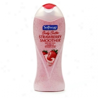 Softsops Body Butter-body Buff Wash, Strawberry Smoother