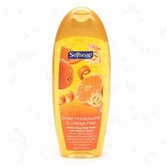 Softsoap Moisturizing Body Wash, Honeysuckle & Orange Peel