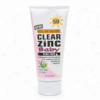 Solar Sense Clear Zinc Advanced Sun Protection For Baby, Spf 50, Green Tea & Aloe