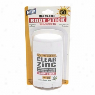 Solar Sense Clear Zinc Stick Sunscreen Spf 50, Green Tea & Aloe