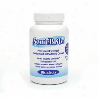 Sonicbrite Professional Solidity Denture And Orthodontic Cleaner Refill Bottle
