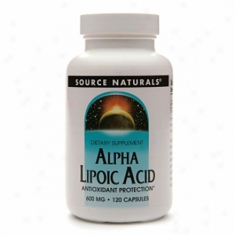 Source Naturals Alpha Lipoic Acid Antioxidant Protection 600 Mg, Capsules