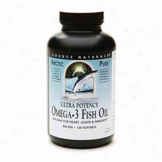 Source Naturals Arctic Modest Ulgra Potency Omega-3 Fish Oil 850mg Softgels