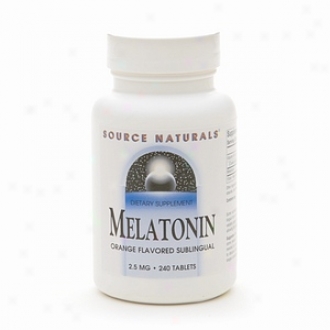 Source Naturals Melatonin 2.5 Mg Orange Flavored Sublingual Tablets