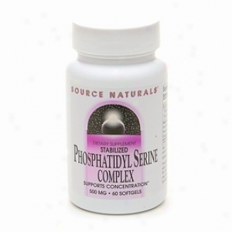 Cause Naturals Stabilized Phosphatidyl Serine Complex, 500mg, Softgels