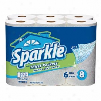 Sparkle Attending Desire Pockets Paper Towels, Pick A Size, Big Roll, White