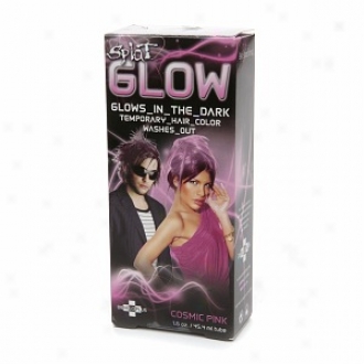 Splat Glow Temporary Hair Color -  Glows In The Dark!, Cosmic Pink