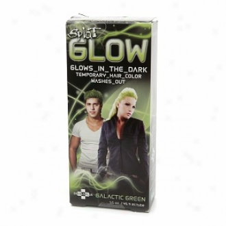 Splat Glow Temporary Hair Color -  Glows In The Dark!, Galactic Green