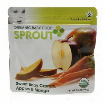 Sprout Organic Baby Food:  2 Intermediate: Seven Months & Older, Sweet Baby Carrots, Apples & Mango