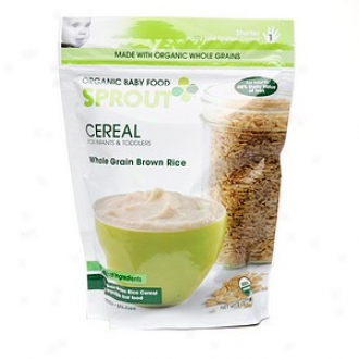 Sprout Organic Baby Food, Cereal For Infants & Toddlers, Starter 1, Whole Grain Brown Rice