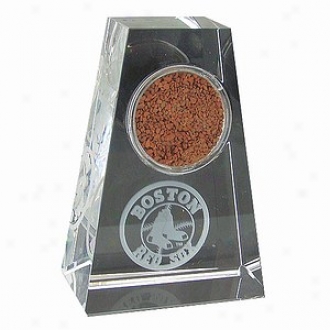 Steiner Sporgs Bost Red Sox Paperweight Laser Engraved Team Logo Authentic Dirt Fenway Park