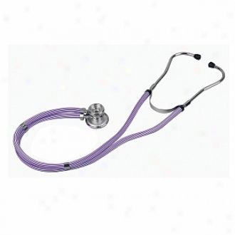 Genuine Series Sprague Rappaport-type Stethoscope, Slider Pack, Purple Striped