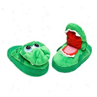 Stompeez Growling Dragon Slippers Walkers/toddlers, Small - Usa Size 5-11