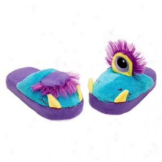 Stompeez One Eyed Monster Slippsrs Teens/adults, Comprehensive - Usa Size 5-9