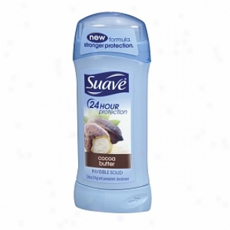 Suave 24hr Protection Antiperspirant & Deodorant Invisible Sokid, Codoa Butter
