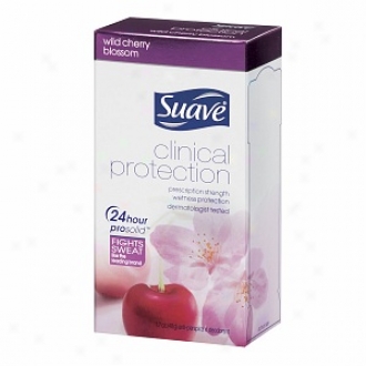 Suave Clinical Protection Antiperspirant & Deodorant 24hour Prosolid, Wild Cherry