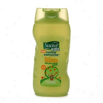 Suave For Kids 2 In 1 Shampoo & Conditioner, Purely Awesome Mango