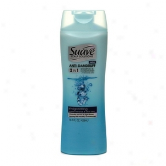 Suave Scalp Solutions, Anti-dandruff Shampoo & Conditioner, Invigorating Ofean Minerals & Aloe Vera