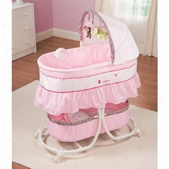 Summer Infant Carte5's Jungle Jill Cradle Me Soothing Bassinet, Pink