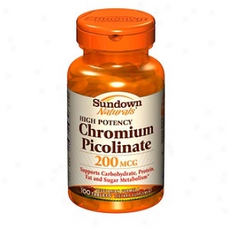 Sundow nNaturals High Potency Chromium Picolinate, 200mcg, Tablets
