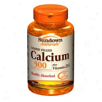 Sundown Naturals Liquid Fiiled Calcium Plus Vitamin D3, Softgeis