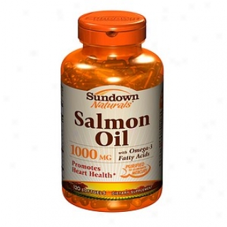 Sundown Naturals Salmon Oil With Omega-3 Fatty Acids, 1000mg, Softgels