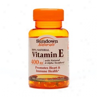 Sundown Naturals Vitamin E With Natural D-alpha Tocopheryl, 400 Iu