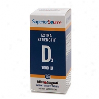 Superior Source Vitamin D 1,000 Iu -extra Strength, Disolvee Tablets