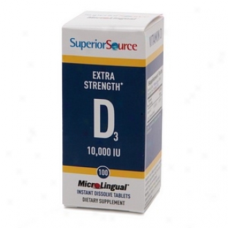 Superior Source Vitamin D 10,000 Iu -extra Lustiness, Disolve Tablets