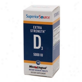 Superior Source Vitamin D 5,000 Iu -extra Strength, Disolve Tablets