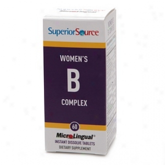 Superior Source Womens B Complex W/extra B-12 & Folic Acid, Disolve Tablets