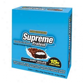 Supreme Protein Carb Thinking Bars, 15g Progein, Cookies & Cream