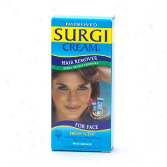 Surgi-cream Haaur Remover For Face, Extra High-born, Fresh Scent