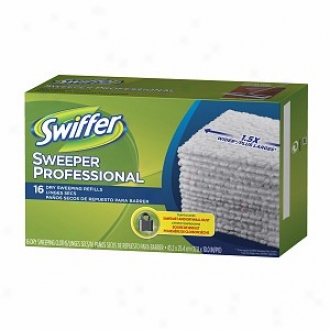 Swiffer Saeeper Professional Dry Sweep Cloths Mop, Bfoom Floor Cleaner Refills X Large, Unscented