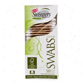 Swisspers Organic Biodegradable Cotton Swabs