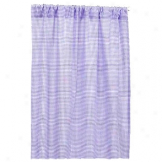 Tadpoles Curtain Panels,  Set Of 2 Lavender Gingham, 63