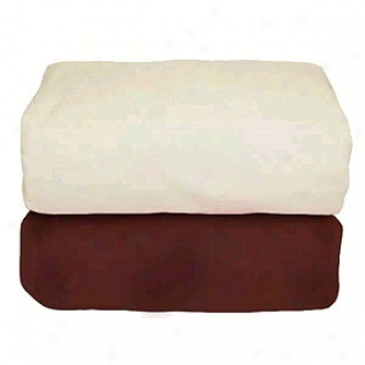 Tadpoles Organic Flannel Fitted Rack Sheets Set/2, Cocoa & Natural