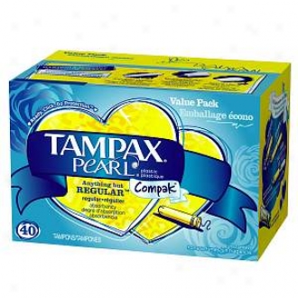 Tampax Compak Jewel, On The Go, Tampons, Unscented, Regular, 40 Ea