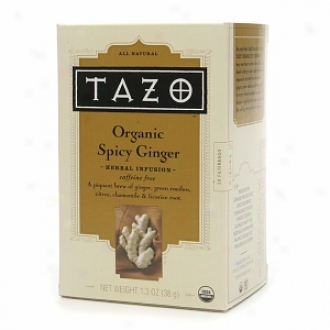 Tazo Caffeine Free Pertaining  Infusion, Organic Spicy Ginger