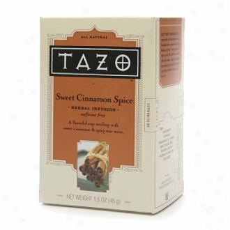 Tazo Caffeine Rid Herbal Infusion, Sweet Cinnamon Spice