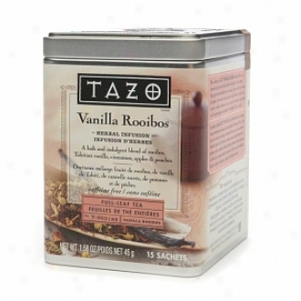 Tazo Herbal Infusion, Full-leaf Saches, Vanilla Rooibos