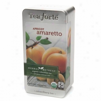 Tea Forte Herbal Retreat Organic Relaxation Tea, Apricot Amaretto