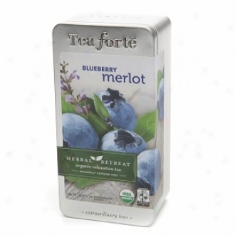 Tea Forte Herbal Retreat Organic Relaxation Supper, Blueberry Merlot