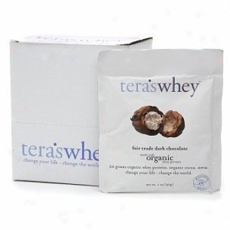 Tera's Whey Organic Whey Protein, Pouches, Fair Trade Dark Chocllate