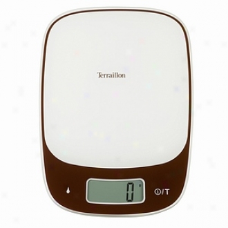 Terraillon Sensia Touch 11-pound Electronic Kitchen Scale, Chocolate