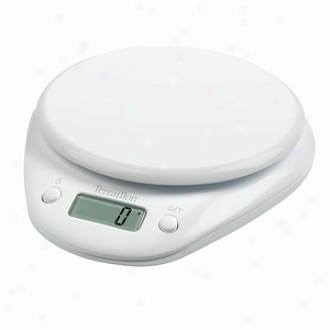 Terraillon T800 6.6-pound Electronic Kitchen Scale, White