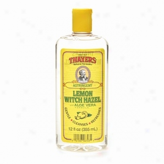 Thayers Lemon Witch Hazel With Organic Aloe Vera Formula Astringent